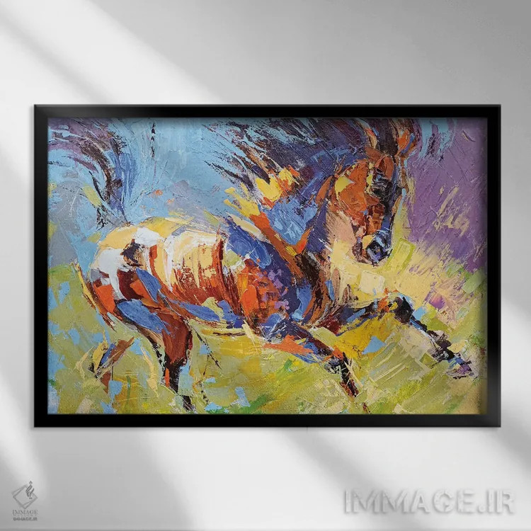 تابلو درخشش اثر آنا چر - نمای قابدار مشکی