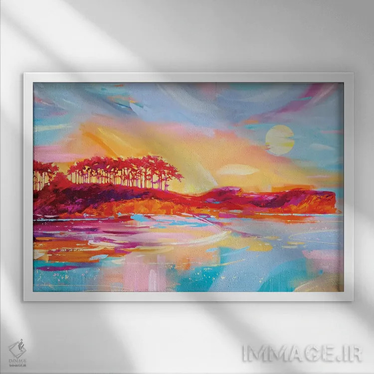 تابلو یه آرزو کن اثر آنا چر - نمای قابدار سفید