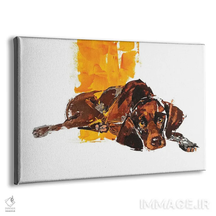 تابلو پوینتر ۲ (نژاد سگ شکاری) اثر آنا چر - نمای پرسپکتیو محصول
