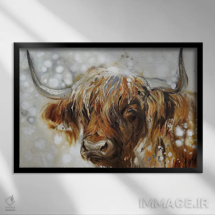 تابلو صبح مرتفع اثر آنا چر - نمای قابدار مشکی