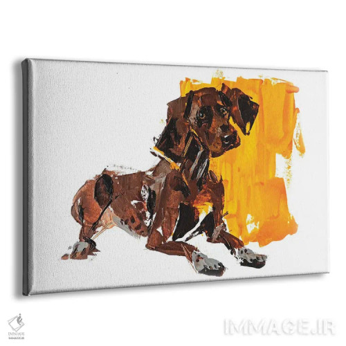 تابلو پوینتر ۱ (نژاد سگ شکاری) اثر آنا چر - نمای پرسپکتیو محصول