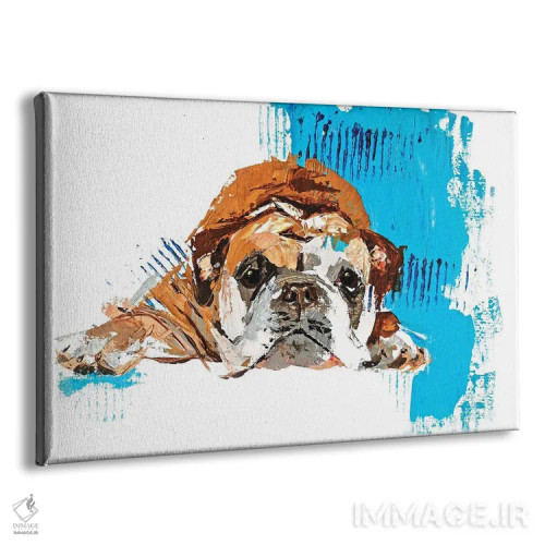 تابلو بولداگ انگلیسی اثر آنا چر - نمای پرسپکتیو محصول