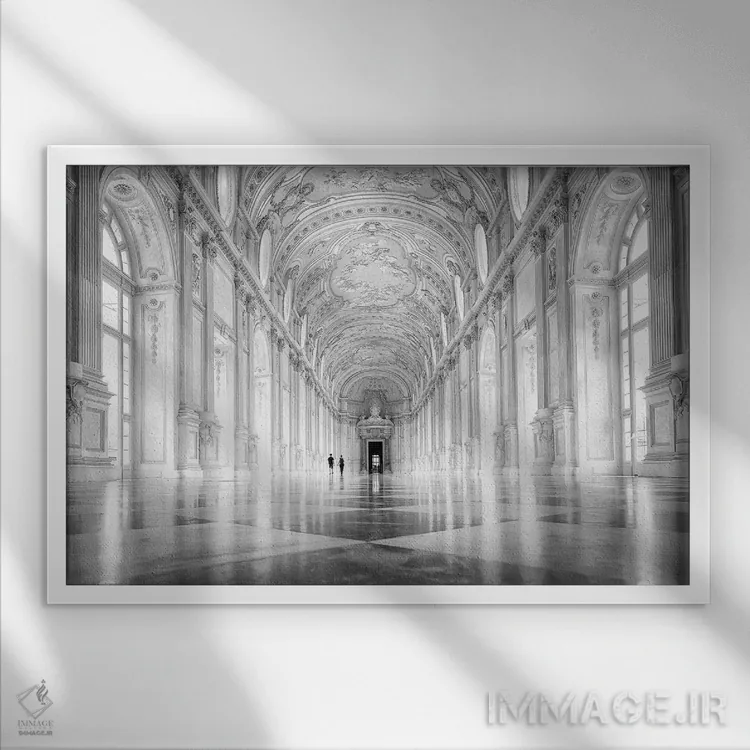 تابلو گمشده در نور اثر آیدا یانِوا - نمای قابدار سفید