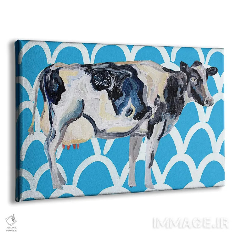 تابلو عشق موجدار فریزی اثر آلیس استراکر - نمای پرسپکتیو محصول