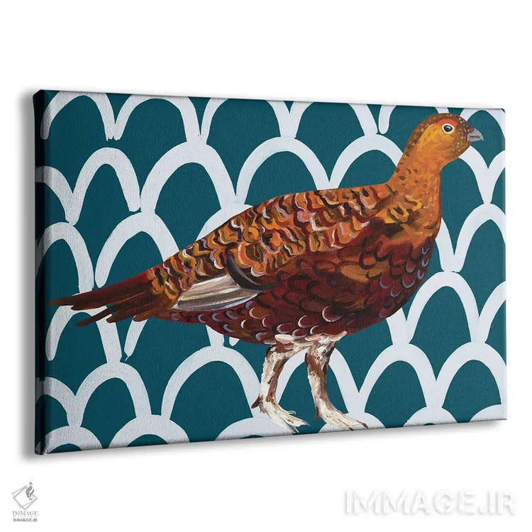 تابلو قمری زیبا با طرح موجی اثر آلیس استراکر - نمای پرسپکتیو محصول