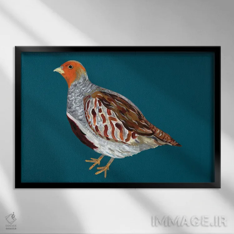 تابلو پردهٔ خاکستری انگلیسی اثر آلیس استراکر - نمای قابدار مشکی