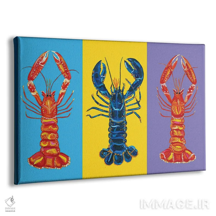 تابلو عشق خرچنگ (پاپ آرت) اثر آلیس استراکر - نمای پرسپکتیو محصول