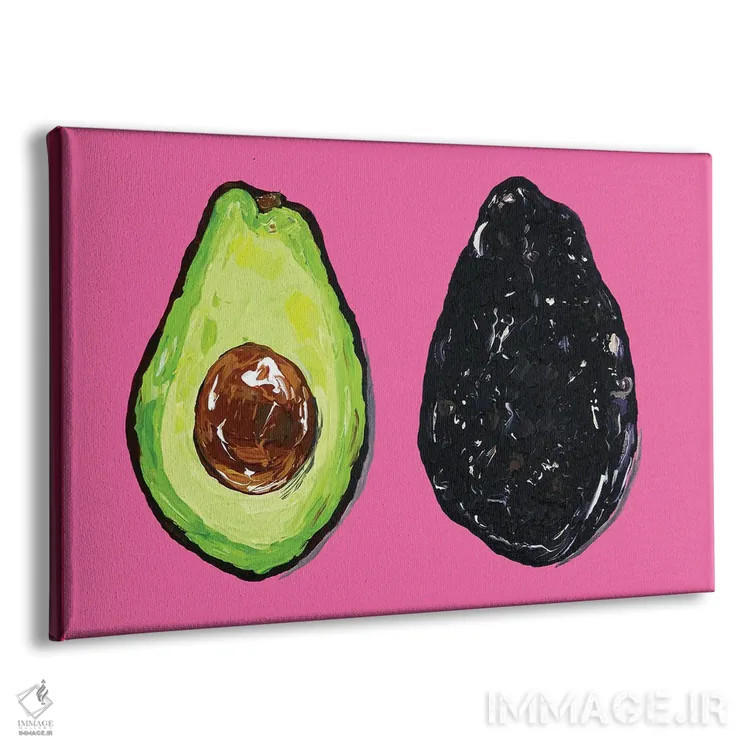 تابلو آووکادوها اثر آلیس استراکر - نمای پرسپکتیو محصول