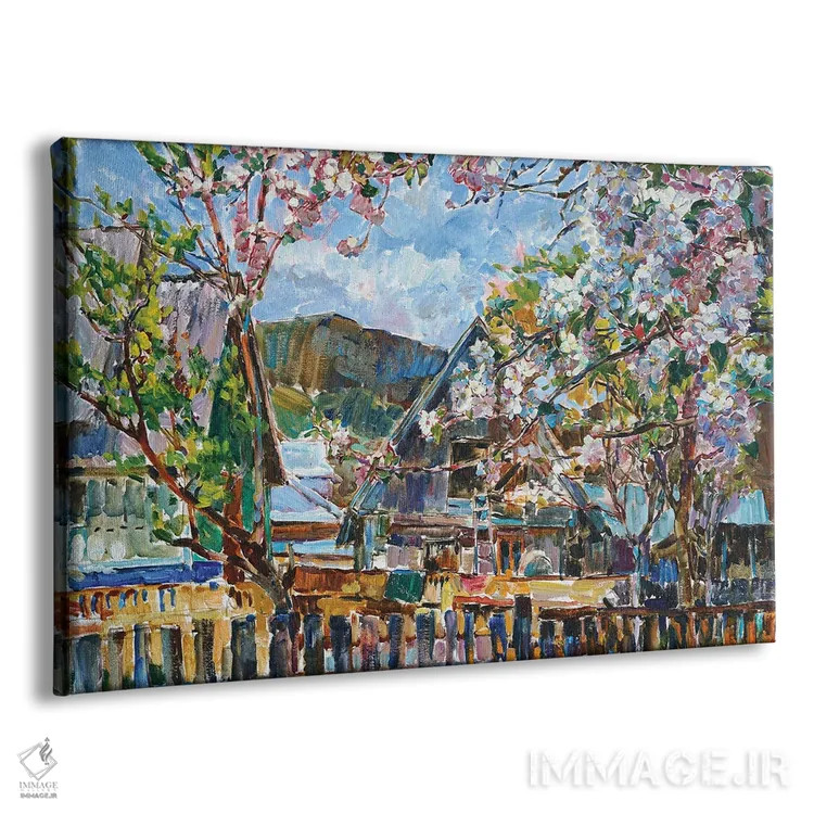 تابلو باغ شکوفهدار اثر اندریی کوتساچنکو - نمای پرسپکتیو محصول