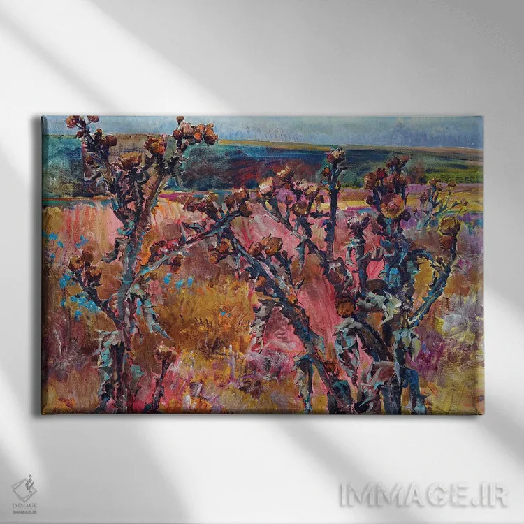 تابلو سکوت پاییزی اثر اندریی کوتساچنکو - نمای روبهرو روی دیوار