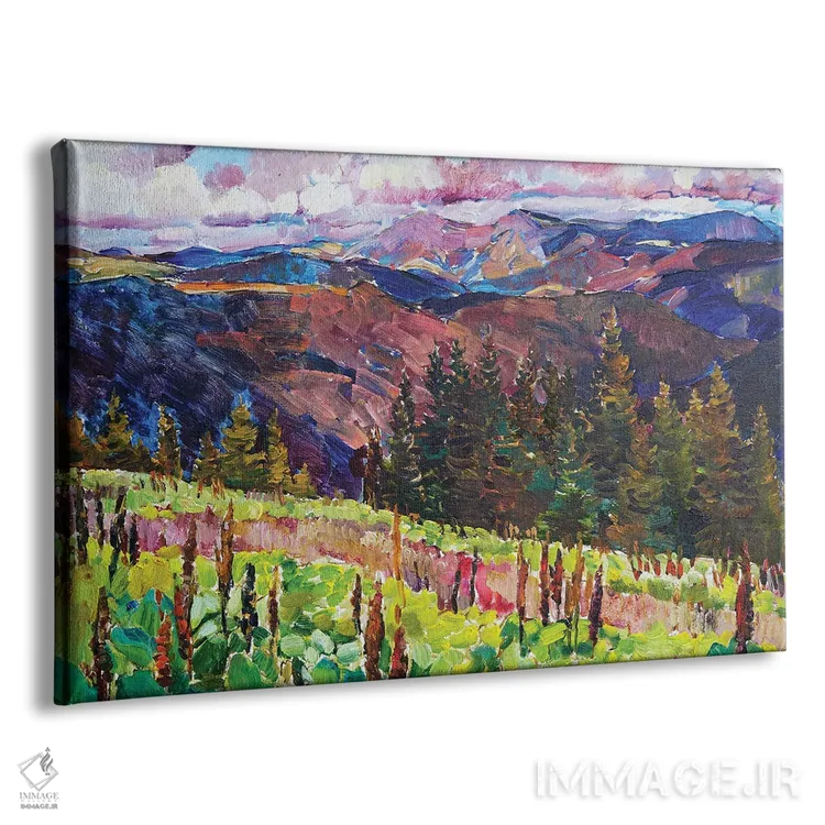 تابلو منظرهٔ کوهستانی اثر اندریی کوتساچنکو - نمای پرسپکتیو محصول