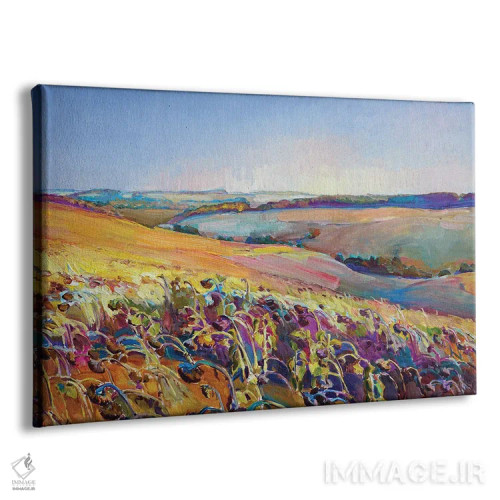 تابلو مزرعهٔ گلهای آفتابگردان اثر اندریی کوتساچنکو - نمای پرسپکتیو محصول
