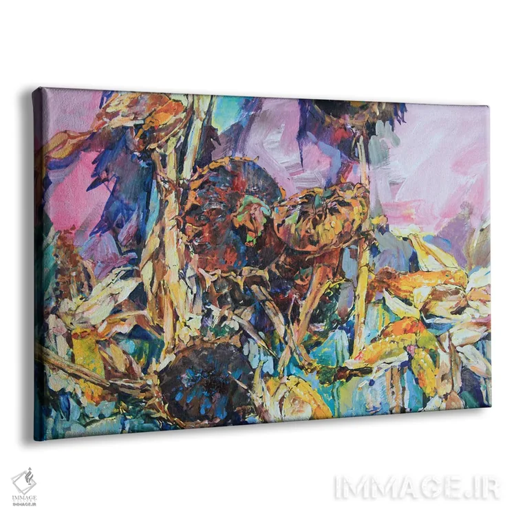 تابلو آفتابگردانهای رسیده اثر اندریی کوتساچنکو - نمای پرسپکتیو محصول