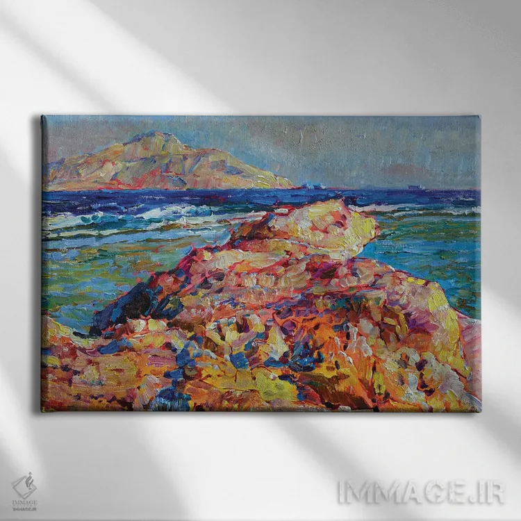 تابلو ساحل دریای سرخ اثر اندریی کوتساچنکو - نمای روبهرو روی دیوار