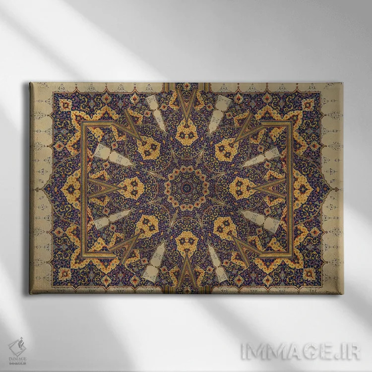 تابلو خط باستانی اثر ایمی استوارت - نمای روبهرو روی دیوار