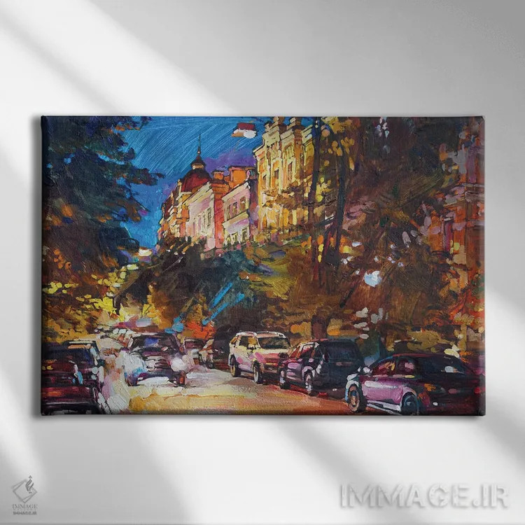 تابلو کیف قدیمی (اوکراین) اثر اندریی کوتساچنکو - نمای روبهرو روی دیوار