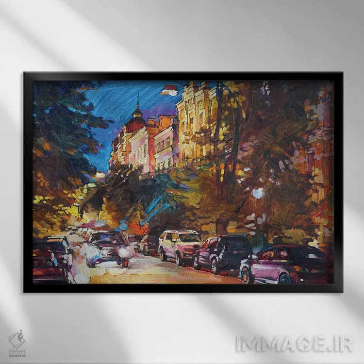 تابلو کیف قدیمی (اوکراین) اثر اندریی کوتساچنکو - نمای قابدار مشکی