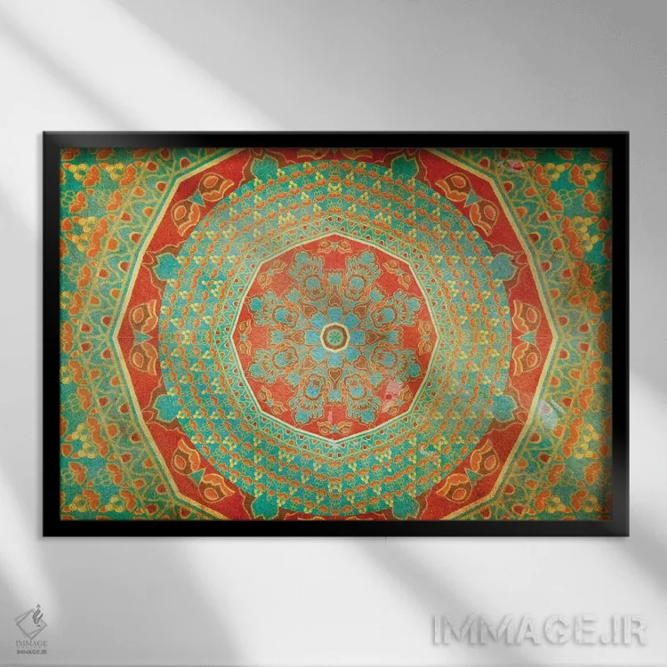 تابلو مرکبات اثر ایمی استوارت - نمای قابدار مشکی