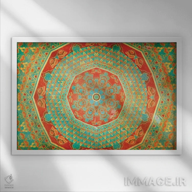 تابلو مرکبات اثر ایمی استوارت - نمای قابدار سفید