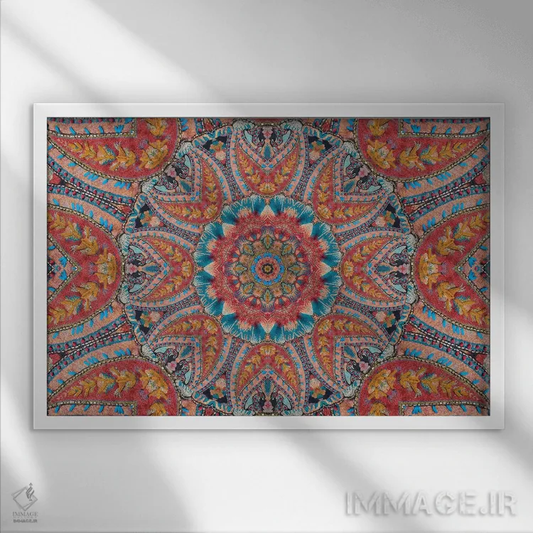 تابلو زیبایی مرواریدی (تزئینشده با مهره) اثر ایمی استوارت - نمای قابدار سفید