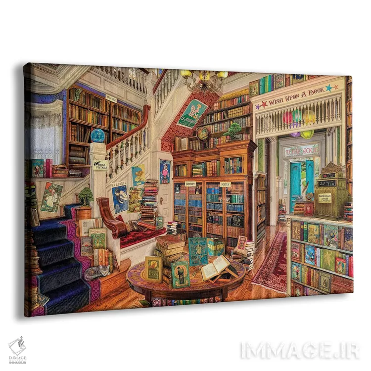 تابلو آرزو در کتابفروشی ۲ اثر ایمی استوارت - نمای پرسپکتیو محصول