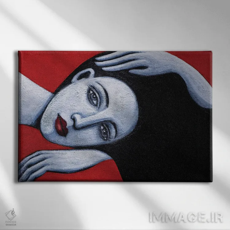 تابلو تنها اثر آسایزا - نمای روبهرو روی دیوار