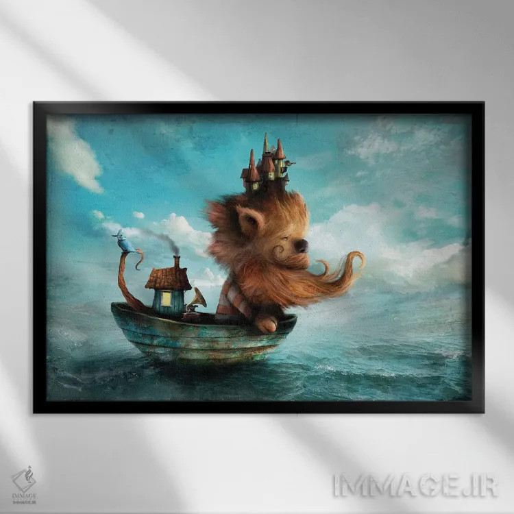 تابلو ردبیرد (ریش قرمز، لقب یا نام) اثر الکساندر یانسون - نمای قابدار مشکی