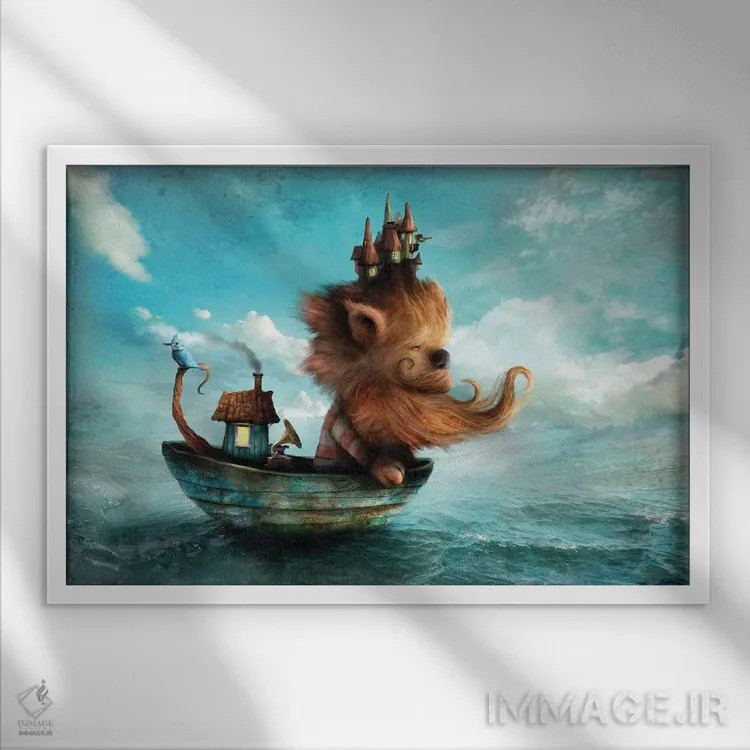 تابلو ردبیرد (ریش قرمز، لقب یا نام) اثر الکساندر یانسون - نمای قابدار سفید