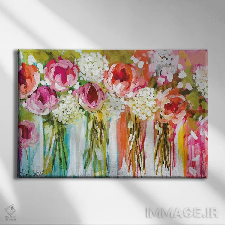 تابلو تانگوی نارنگی (رقص) اثر آماندا جی. بروکس - نمای روبهرو روی دیوار