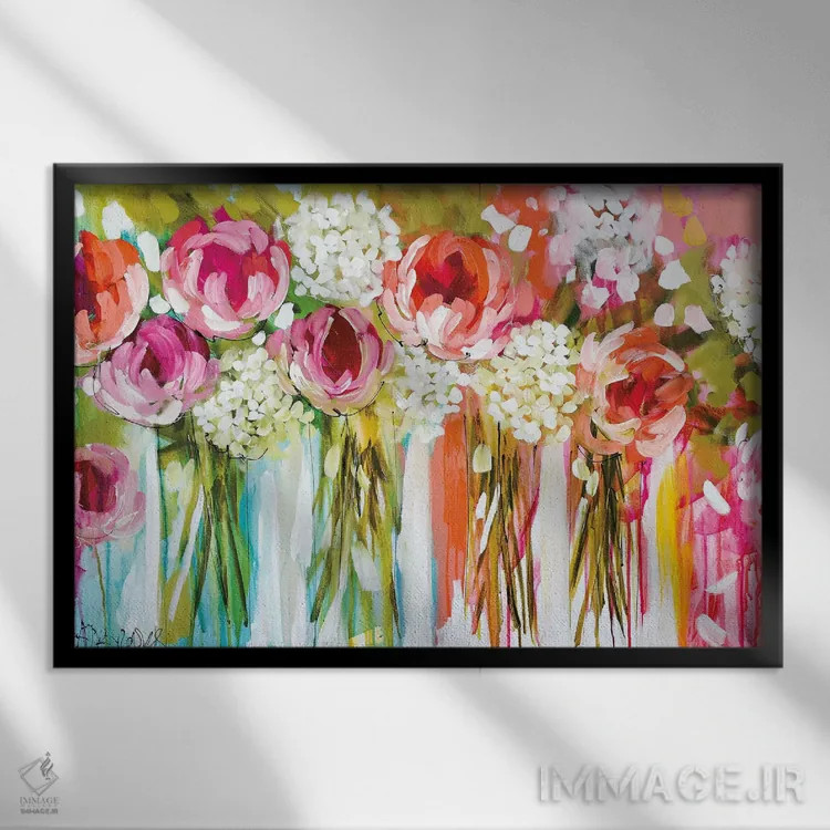 تابلو تانگوی نارنگی (رقص) اثر آماندا جی. بروکس - نمای قابدار مشکی