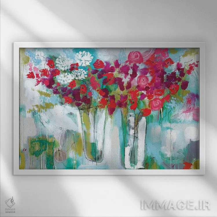 تابلو شَرمان (فرانسوی: دوستداشتنی) اثر آماندا جی. بروکس - نمای قابدار سفید