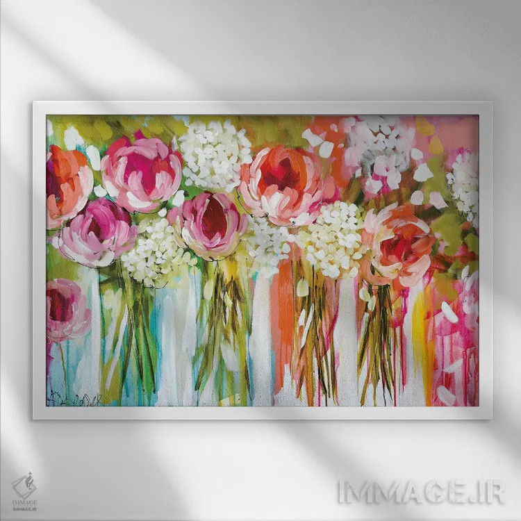 تابلو تانگوی نارنگی (رقص) اثر آماندا جی. بروکس - نمای قابدار سفید