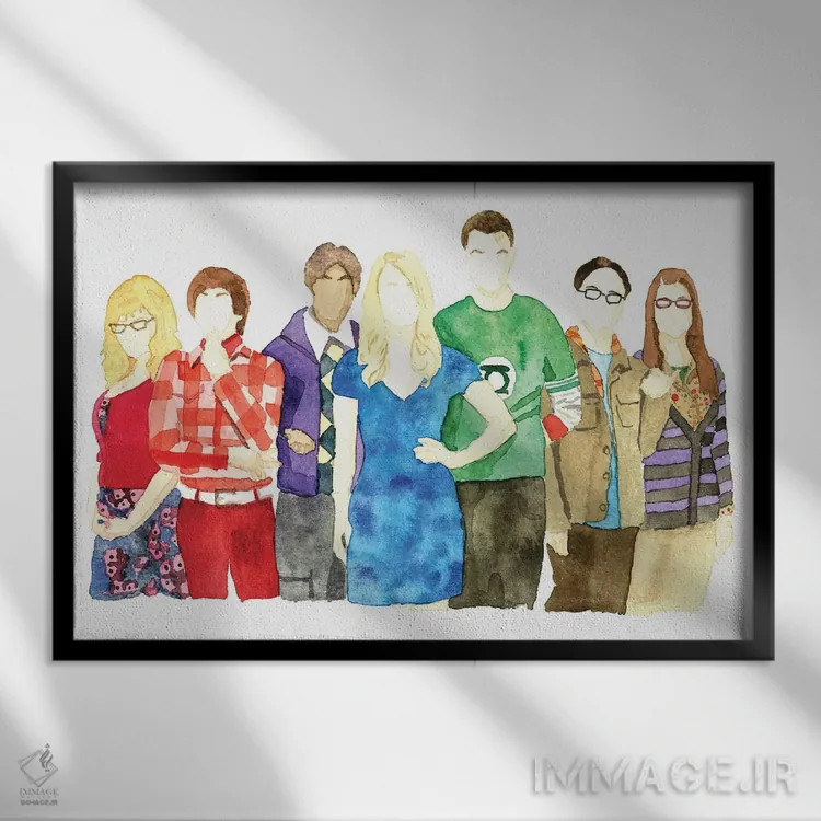 تابلو نظریه مِهْبانگ (سریال یا علم) اثر ایجی فیلوپولوس - نمای قابدار مشکی