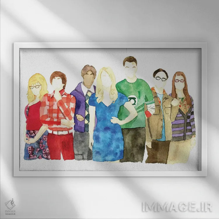 تابلو نظریه مِهْبانگ (سریال یا علم) اثر ایجی فیلوپولوس - نمای قابدار سفید