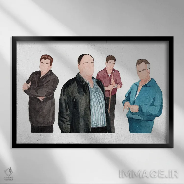 تابلو سوپرانوها (سریال) اثر ایجی فیلوپولوس - نمای قابدار مشکی