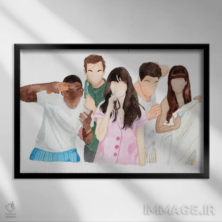 تابلو دختر جدید اثر ایجی فیلوپولوس - نمای قابدار مشکی