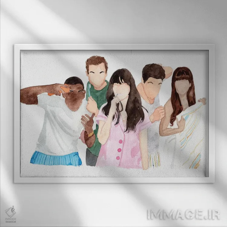 تابلو دختر جدید اثر ایجی فیلوپولوس - نمای قابدار سفید