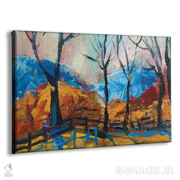 تابلو پاییز طلایی اثر الکساندرا جاگودا - نمای پرسپکتیو محصول