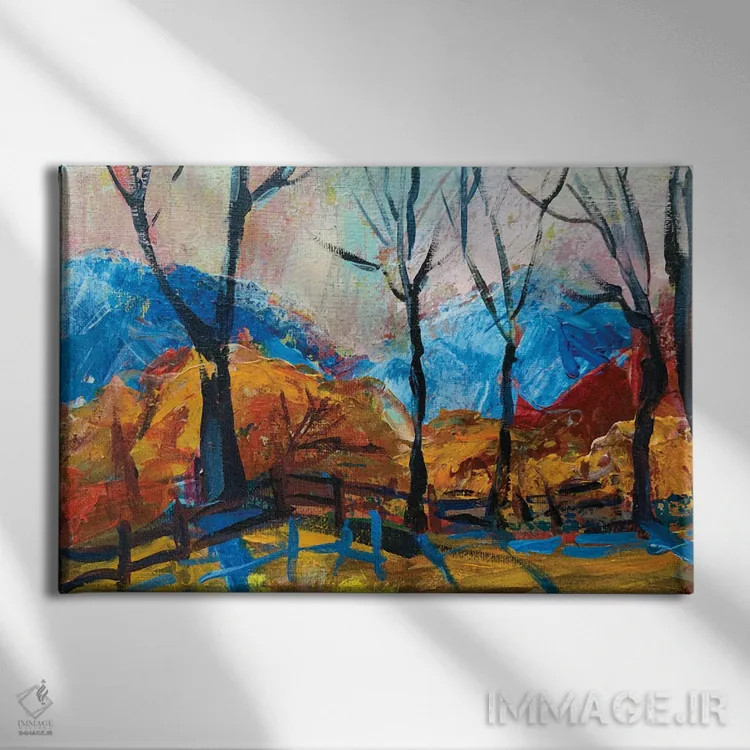 تابلو پاییز طلایی اثر الکساندرا جاگودا - نمای روبهرو روی دیوار