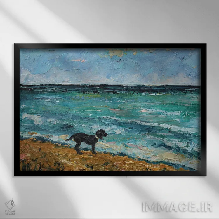 تابلو انتظار اثر الکساندرا جاگودا - نمای قابدار مشکی