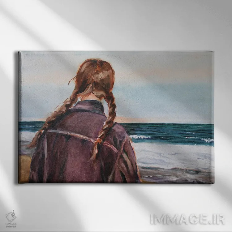 تابلو فراتر از افق را ببین اثر الکساندرا جاگودا - نمای روبهرو روی دیوار