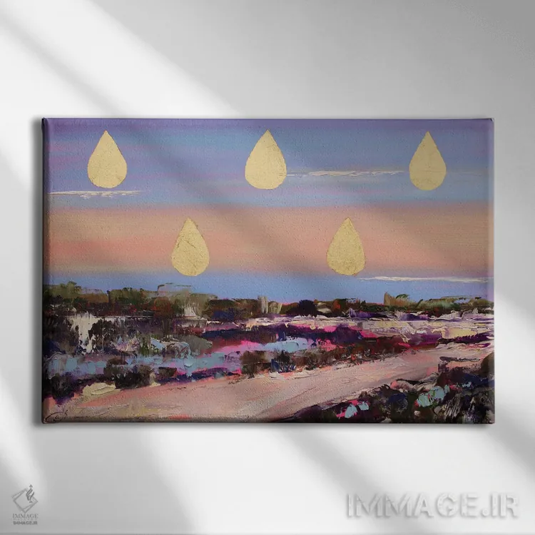 تابلو مدیتیشن (تمرکز و آرامش ذهنی) اثر الکساندرا جاگودا - نمای روبهرو روی دیوار