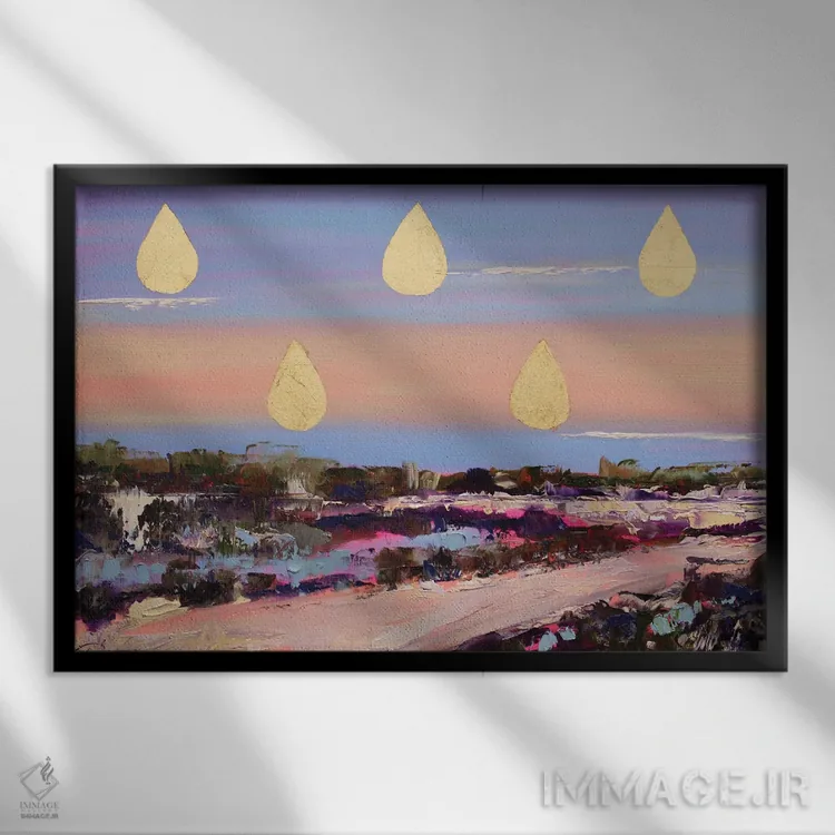 تابلو مدیتیشن (تمرکز و آرامش ذهنی) اثر الکساندرا جاگودا - نمای قابدار مشکی