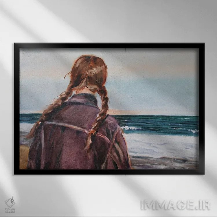 تابلو فراتر از افق را ببین اثر الکساندرا جاگودا - نمای قابدار مشکی