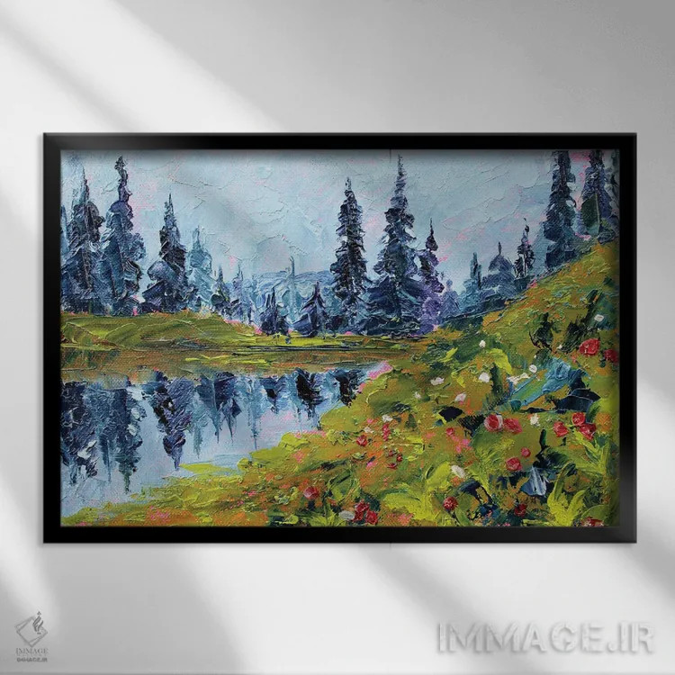 تابلو پارک المپیک اثر الکساندرا جاگودا - نمای قابدار مشکی