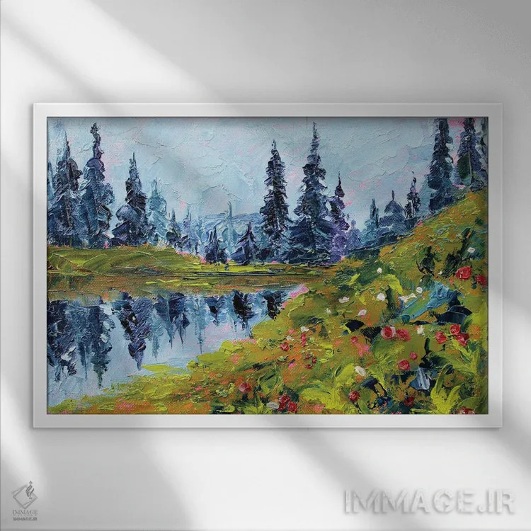 تابلو پارک المپیک اثر الکساندرا جاگودا - نمای قابدار سفید