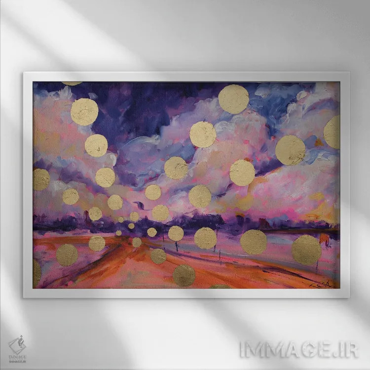 تابلو جاده اثر الکساندرا جاگودا - نمای قابدار سفید