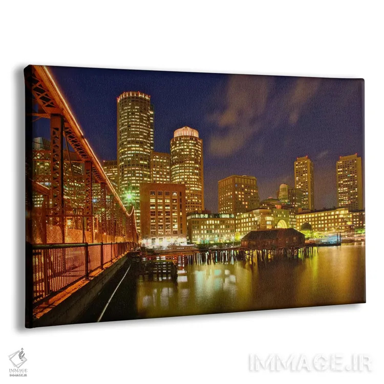 تابلو نمایی جزئی از خط افق مرکز شهر بوستون، ماساچوست، آمریکا اثر آدام جونز - نمای پرسپکتیو محصول