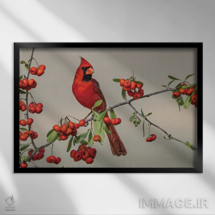 تابلو کارباورال شمالی نر، درهٔ ریو گرانده، تگزاس اثر آدام جونز - نمای قابدار مشکی