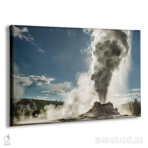 تابلو فوران گایزر کسل، حوضه آبگرم بالایی، پارک ملی یلواستون، وایومینگ اثر آدام جونز - نمای پرسپکتیو محصول